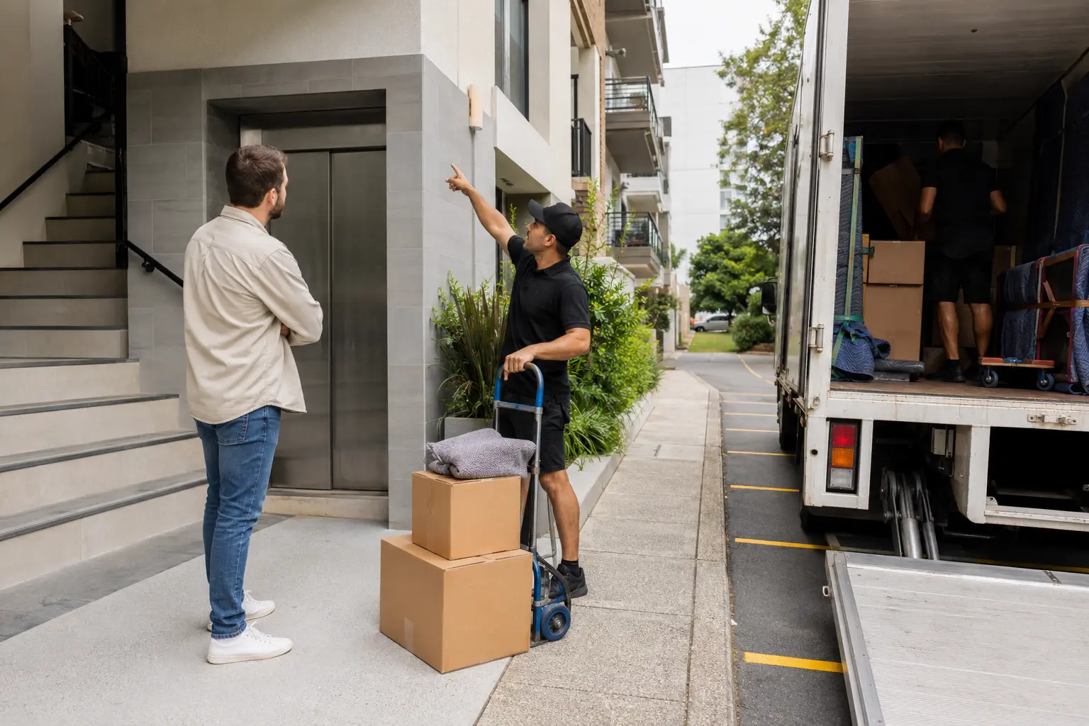 Checking stairs parking and access before a South East Queensland move