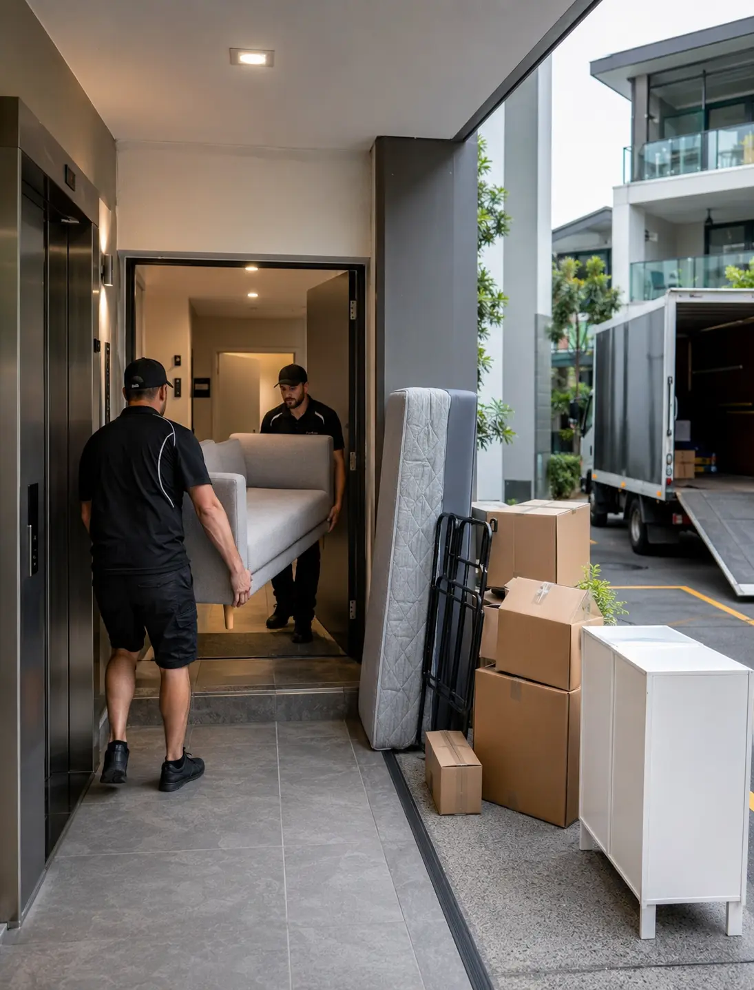North Lakes apartment and townhouse removalists helping with shared access moves