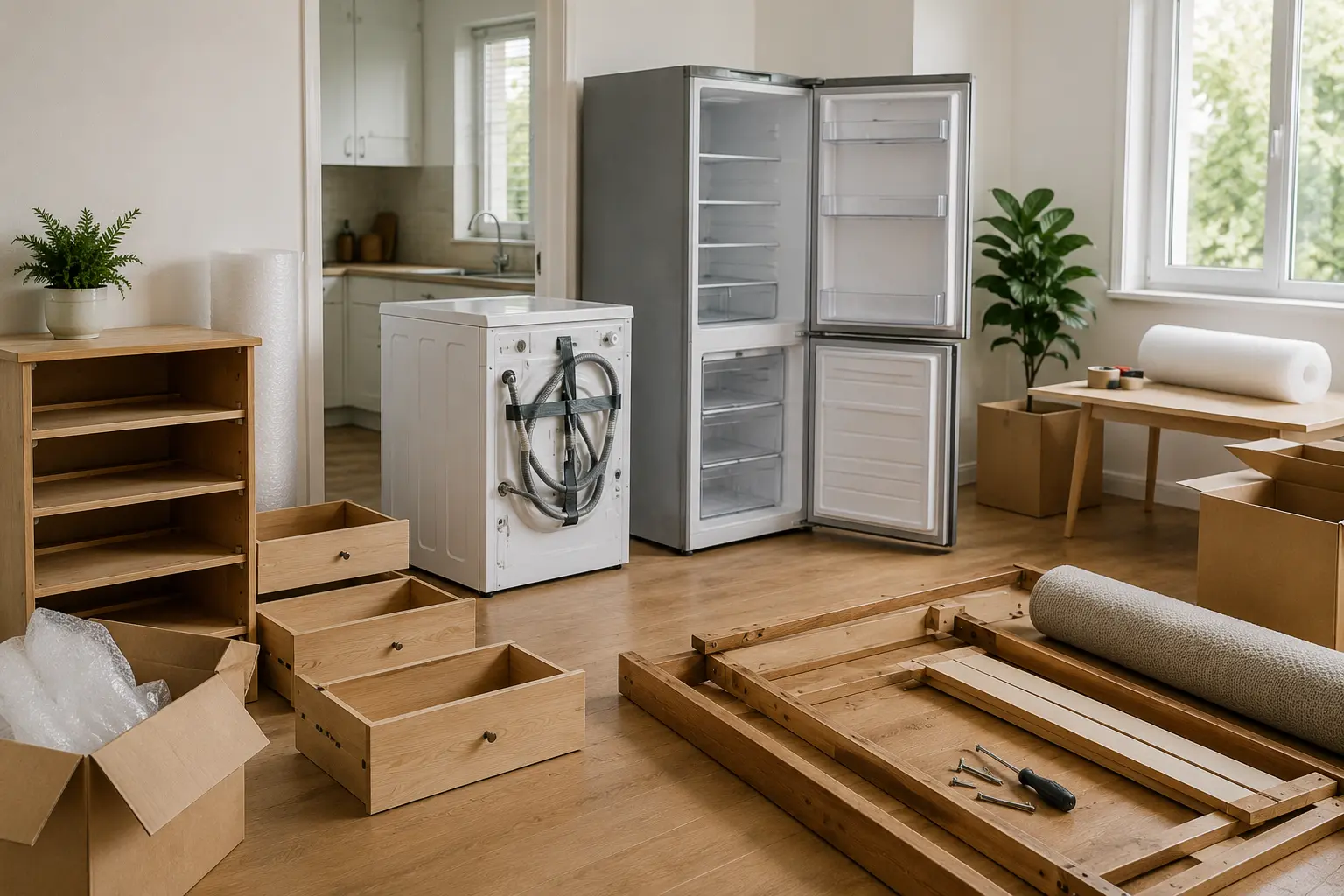Preparing furniture and white goods before booking removalists