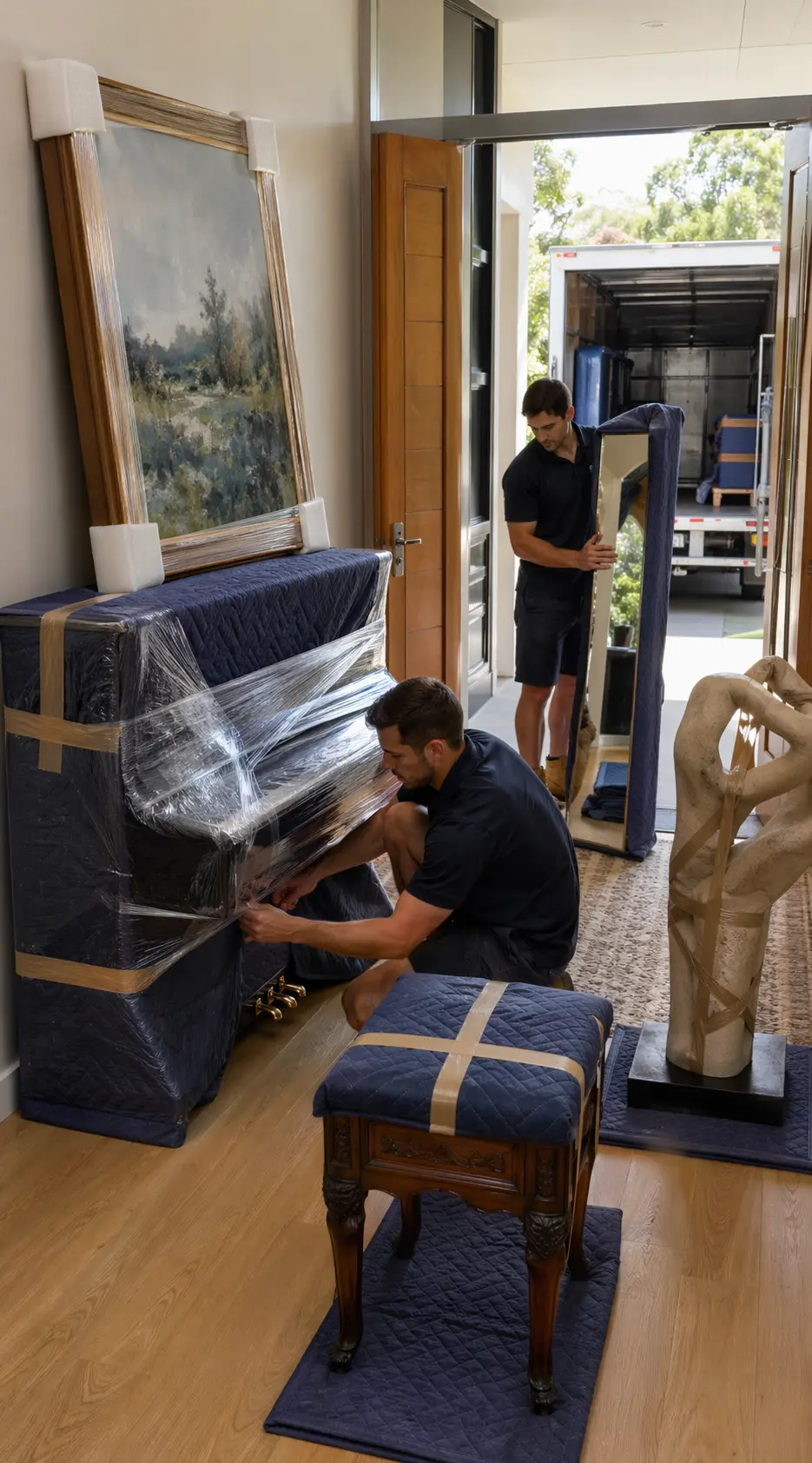 Bay City Removals handling special and fragile transport with care